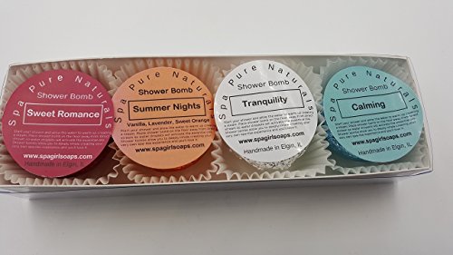 Wellness Collection III Aromatherapy Fizzing Shower Bombs by Spa Pure Naturals
