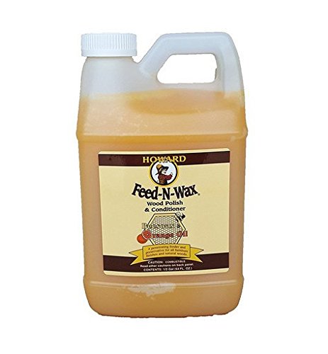 Howard Feed-N-Wax Wood Polish Orange Oil - 64oz - 1/2 Gallon
