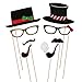 Unomor Happy Thanksgiving Photo Booth Props for Fall Party Supplies - 38PCS (Christmas Photo Booth Props)