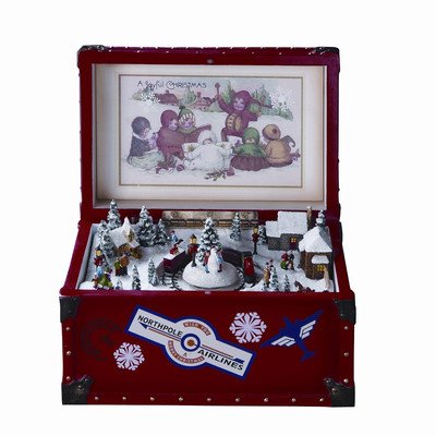 Roman Inc. Musical Trunk with Revolving Train