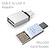 USB Type-C to USB 3.0, Female Adapter & MicroSD Card Reader Adapter for MacBook Pro 2017/2016 and More (2-Pack)