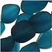 Cultured Sea Glass, Small Nugget Beads 8-16mm, 7 Pieces, Teal Blue