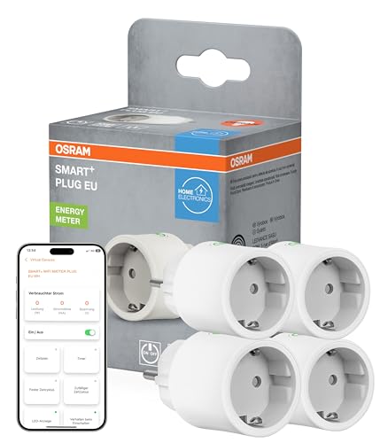 OSRAM SMART+ WiFi Matter Plug EU Steckdose, 2300W, 10A, IP20, weiß, Alexa, Google Home, Apple HomeKit