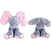 Mefashion Peek-a-Boo Elephant Animated Talking Singing Stuffed Plush Elephant Stuffed Doll Toys Kids Gift Present Boys & Girls Birthday Xmas Gift