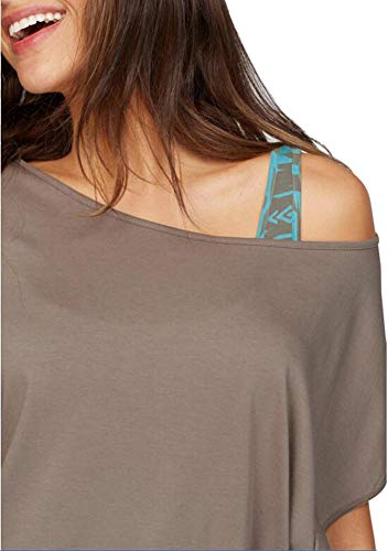 Jusfitsu Women Summer Outfits 2 Piece Dresses Casual Loose Shirt Top Print Bodycon Mini Tank Dress Off Shoulder Khaki S