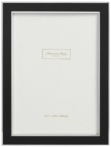 Addison Ross, Contemporary Photo Frame, 5x7, Black Enamel, 5 x 7 Inches