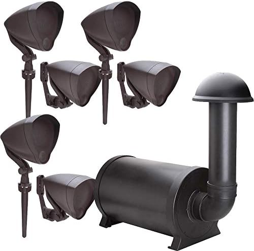 Niles Outdoor (6) Speaker System with Subwoofer, discreet and hidden from sight