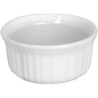 CorningWare French White Ramekins 4-Ounce - Set 2 Pezzi, In Gres, Adatti A Forno E Microonde - 4