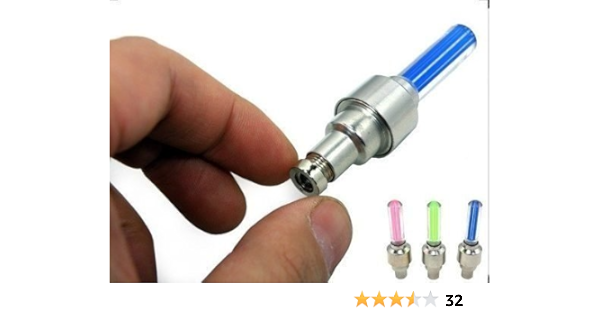 4 x Tapon Luz Led para Llanta de Rueda Coche Moto Bici ...