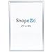 SnapeZo Movie Poster Frame 27x41, Silver, 1.25 Inch Aluminum Profile, Front-Loading Snap Frame, Wall Mounting, Professional Series