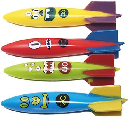 Colorful diving toy set for pool and swimming, includes multiple balls.