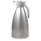 68 Oz Thermal Coffee Carafe 304 Stainless Steel Double Walled Vacuum Insulated Thermos Carafe Silver by TIMMY