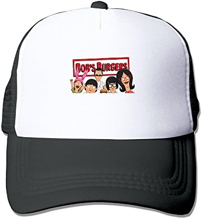 Avis N Bob's Burgers Mesh Hat Trucker Sanpback Cap Hat Black