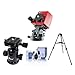 iOptron SkyTracker Pro Camera Mount with Polar Scope, Mount Only - Bundle SkyTracker Ball Head v2, Stainless Steel Tripod, Cleaning Kit