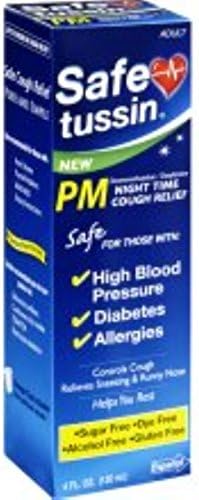 Safetussin PM Night Time Cough Relief 4 oz (Pack of 7)