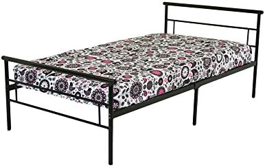 Rack Furniture Seattle Twin Metal Bed Frame - Great for Kids - Black