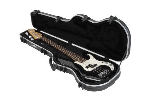 SKB Shaped Electric Bass Hardshell - TSA Latch, Over-Molded Handle