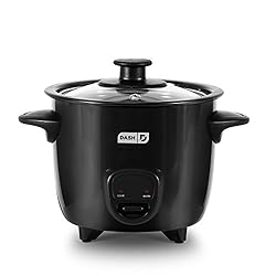 Dash DRCM200BK Mini Rice Cooker Steamer with