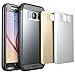 SUPCASE Design for Galaxy S6, Water Resistant, [3 Interchangeable Covers]Full-body Rugged with Built-In Screen Protector Case for Galaxy S6 Covers (Gun Metal/Silver/Gold)