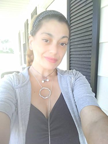 Sansa Stark Game of Thrones Inspired Silver Circle Chain Necklace with spike cosplay jewelry