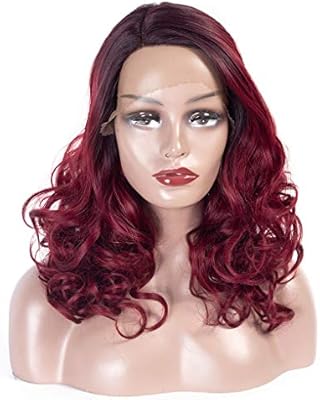 Anknia Synthetic Wig Side Part Lace Front Wig Loose Wave Wavy Good