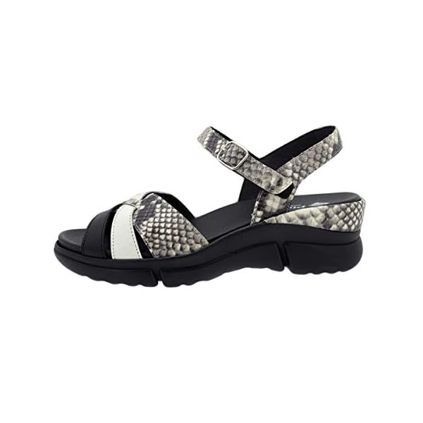Zapato Cómodo Mujer Sandalia Plantilla Extraíble 200879 PieSanto •  Estampado Serpiente