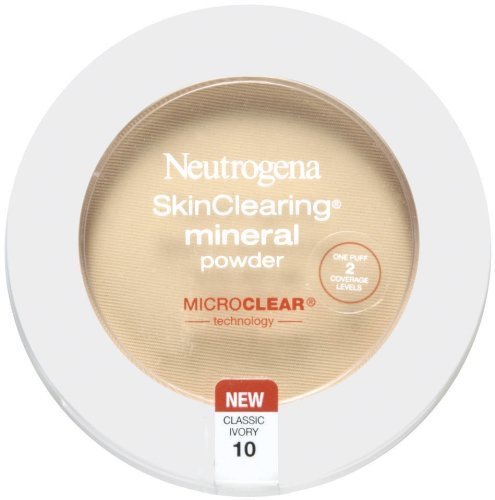 Neutrogena Skinclearing Mineral Powder, Classic Ivory 10 (Pack of 2)