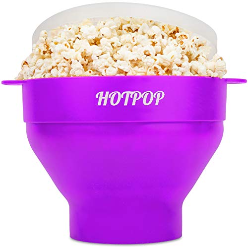 The Original Hotpop Microwave Popcorn Popper, Silicone Popcorn Maker