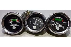 Hcs Tractor Massey Ferguson Tractor Gauge Set- Oil Pr(Male), Temp, Ammeter Mf 35,50,65,135,150