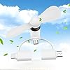 Mini Phone Fan,3-in-1 Portable Cell Phone Fan for Samsung Android Outdoor Cooling Fan Cooler Rotating Fan 3 Pack (Black…
