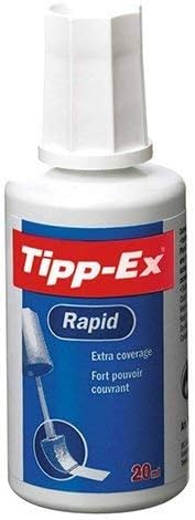 Tipp-Ex Rapid Correction Fluid 5 Pack with Foam Applicator