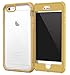 iPhone 6s Plus Case, roocase [Glacier TOUGH] iPhone 6 Plus (5.5-inch) Hybrid Scratch Resistant Clear PC / TPU Armor Full Body Protection Case Cover with Built-in Screen Protector for Apple iPhone 6 Plus, Fossil Gold