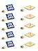 Jehovah Witness - Square Blue Label Pin - JW.org Neck Tie Hat Tack Clip Women or Men Suits-Gold Square-10 Pcs