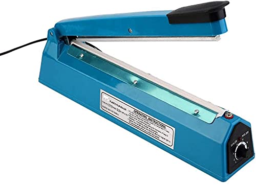 electromax 300mm Impulse Heat Sealer Food Bag, Manual Fast Sealing, For PP And PE Plastic Bag Sealing Machine EE-300, including 1 Set of Electric Heating element Wire High Temperature Cloth.