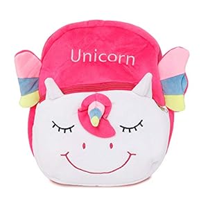 Webby Cute Soft Unicorn School Bag for Preschool Kids