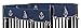Nautical Nights Sail Boat Long Front Rail Guard Baby Boy Teething Cover Protector Crib Wrap