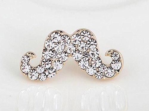 image for Hosaire Brooch Pin Elegant Moustache Scarf Pin Lapel Brooch Button Hat