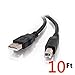 TacPower 10FT USB CABLE CORD FOR WD MY BOOK WD5000C032-002 WESTERN DIGITAL EXTERNAL HARD DRIVE