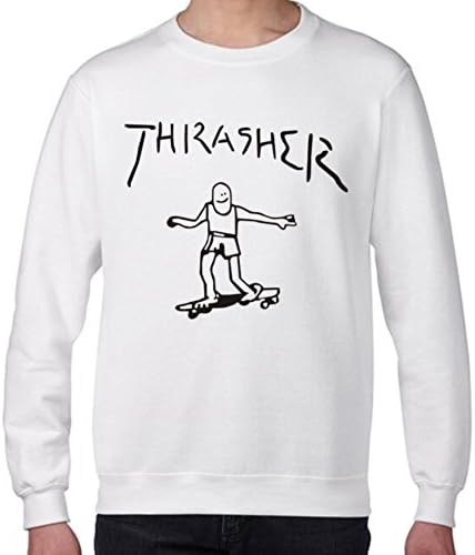 Timzhi Trade 2017 sweatshirt O Neck Mens &amp; Womens thrasher hoodies homme thrasher skate sweatshirts man trasher thicker XS