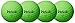 Volvik Vivid XT Golf Balls, Matte Green (One Dozen) - 818615020135