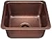 Sinkology Escher Undermount Handmade Pure Solid Copper Sink 17 in. Bar & Prep Copper Sink in Antique Copper