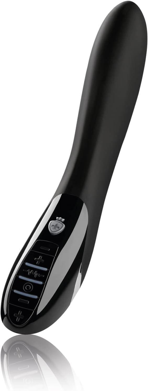 Mystim Tickling Truman Realistic Silicone E-Stim Vibrator Black Edition