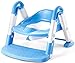 GPCT [Portable] 3-In-1 Kids Toddlers Potty Training Seat W/ Step Stool. Sturdy, Comfortable, Safe, Built In Non-Slip Steps W/ Anti-Slip Pads. Excellent Potty Seat Step Trainer- Boys/Girls/Baby- Blue