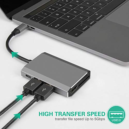 2 USB+Hub+HDMI+Adapter+Thunderbolt