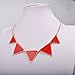 Jane Stone Red Triangle Popular Collar Fashion Statement Necklace Party Jewelry(Fn0568-Red)
