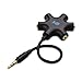 Cable Matters Black 5-Way Headphone Splitter with 5-Pack Audio Cables