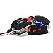 Gaming Mouse, Masione Mouse, Gaming mice, Computer Mice with Breathing LED Light, 4 Adjustable DPI Levels, 1200/1600/2400/4800 DPI, 10 Buttons for PC, MacBook, Laptop, Computer, Black&Red, X11