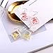 ONEYIM Funny Goldfish Earrings,Water Bag Shape Dangle Hook Earrings Charm Jewelry Gift Earrings for Women Girls-2 Pairs(One Red& One Yellow)