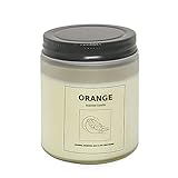 Candles, Natural Scented Soy Candle, Highly Scented and Long Burning Aromatherapy Jar Candles for Stress Relief and Relaxation with Pure Essential Oil, Portable Travel Gift Box for Home (Orange)