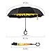Elover 32in X 8 Panels Double Layer Inverted Umbrella, B - Chrysanthemum